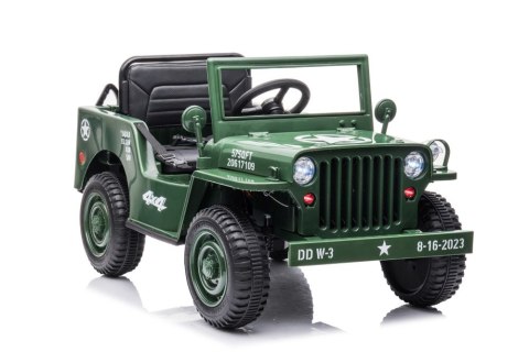 Auto Na Akumulator JH-103 Wojskowa Zieleń 4x4 Auto Na Akumulator JH-103 Wojskowa Zieleń 4x4