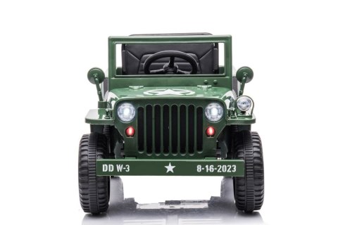 Auto Na Akumulator JH-103 Wojskowa Zieleń 4x4 Auto Na Akumulator JH-103 Wojskowa Zieleń 4x4