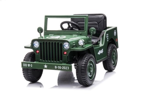 Auto Na Akumulator JH-103 Wojskowa Zieleń 4x4 Auto Na Akumulator JH-103 Wojskowa Zieleń 4x4