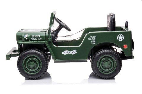 Auto Na Akumulator JH-103 Wojskowa Zieleń 4x4 Auto Na Akumulator JH-103 Wojskowa Zieleń 4x4