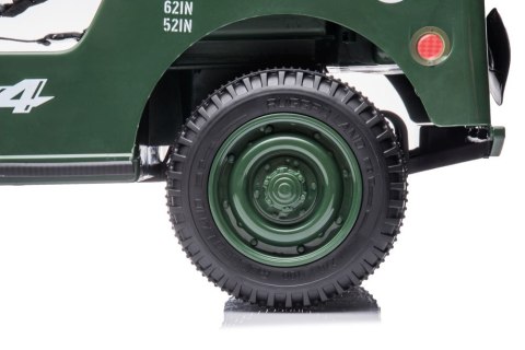 Auto Na Akumulator JH-103 Wojskowa Zieleń 4x4 Auto Na Akumulator JH-103 Wojskowa Zieleń 4x4