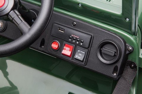 Auto Na Akumulator JH-103 Wojskowa Zieleń 4x4 Auto Na Akumulator JH-103 Wojskowa Zieleń 4x4
