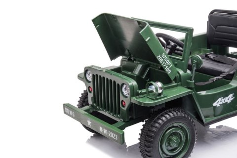 Auto Na Akumulator JH-103 Wojskowa Zieleń 4x4 Auto Na Akumulator JH-103 Wojskowa Zieleń 4x4