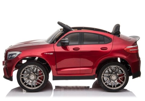Auto na akumulator Mercedes GLC 63S QLS-5688 Czerwony Lakier 4x4 Auto na akumulator Mercedes GLC 63S QLS-5688 Czerwony Lakier 4x4