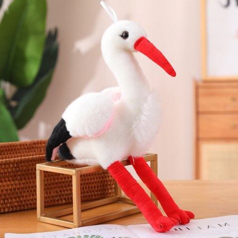 Pluszowy Bocian Ptak Pluszak Maskotka Przytulanka 37cm Pluszowy Bocian Ptak Pluszak Maskotka Przytulanka 37cm