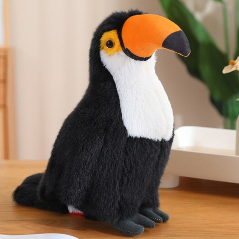 Pluszowy Ptak Tukan Pluszak Maskotka Przytulanka Biały 35cm Pluszowy Ptak Tukan Pluszak Maskotka Przytulanka Biały 35cm