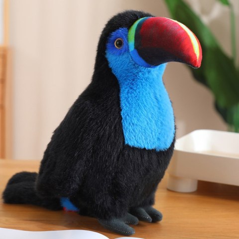 Pluszowy Ptak Tukan Pluszak Maskotka Przytulanka Niebieski 30cm Pluszowy Ptak Tukan Pluszak Maskotka Przytulanka Niebieski 30cm