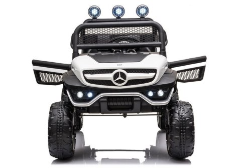 Pojazd na Akumulator Mercedes Unimog S Biały Pojazd na Akumulator Mercedes Unimog S Biały