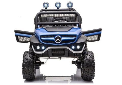 Pojazd na Akumulator Mercedes Unimog S Niebieski Lakier Pojazd na Akumulator Mercedes Unimog S Niebieski Lakier