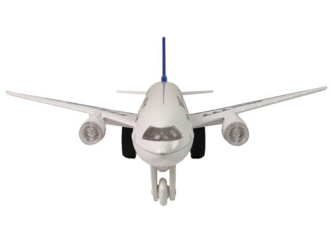 Samolot Pasażerski Boeing 777 Biały Napęd Światła Dźwięki Samolot Pasażerski Boeing 777 Biały Napęd Światła Dźwięki