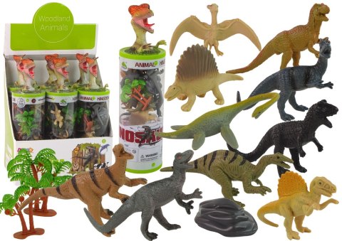 Zestaw Figurek Dinozaury w Tubie Park Akcesoria 12 El. Zestaw Figurek Dinozaury w Tubie Park Akcesoria 12 El.