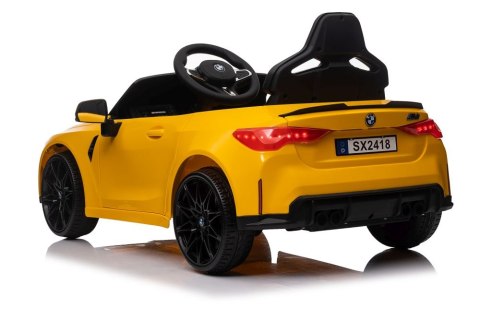 Auto Na Akumulator Bmw M4 Zółte Auto Na Akumulator Bmw M4 Zółte