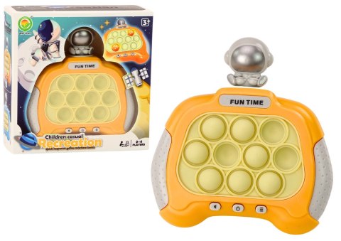 Gra Sensoryczna Konsola Pop-It Kosmonauta Światła Dźwięki Żółta Gra Sensoryczna Konsola Pop-It Kosmonauta Światła Dźwięki Żółta