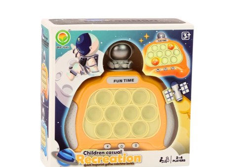 Gra Sensoryczna Konsola Pop-It Kosmonauta Światła Dźwięki Żółta Gra Sensoryczna Konsola Pop-It Kosmonauta Światła Dźwięki Żółta
