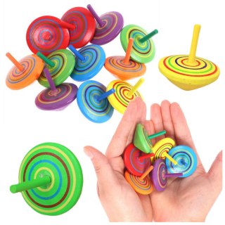 Mini Bączek Kolorowy Drewninany Zabawka Zręcznościowa 4cm
