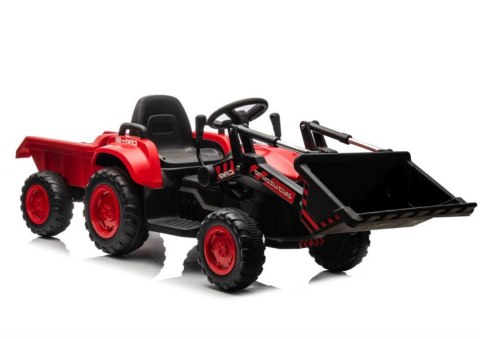 Traktor Na Akumulator Z łyżką BW-X002A Czerwony Traktor Na Akumulator Z łyżką BW-X002A Czerwony