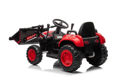 Traktor Na Akumulator Z łyżką BW-X002A Czerwony Traktor Na Akumulator Z łyżką BW-X002A Czerwony