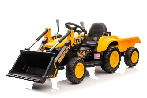 Traktor Na Akumulator Z łyżką BW-X002A Żółty Traktor Na Akumulator Z łyżką BW-X002A Żółty