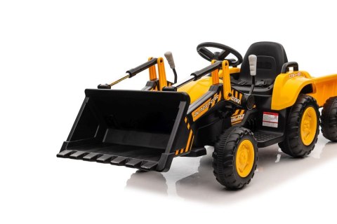 Traktor Na Akumulator Z łyżką BW-X002A Żółty Traktor Na Akumulator Z łyżką BW-X002A Żółty