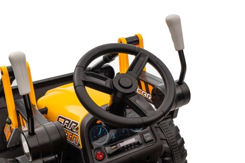 Traktor Na Akumulator Z łyżką BW-X002A Żółty Traktor Na Akumulator Z łyżką BW-X002A Żółty
