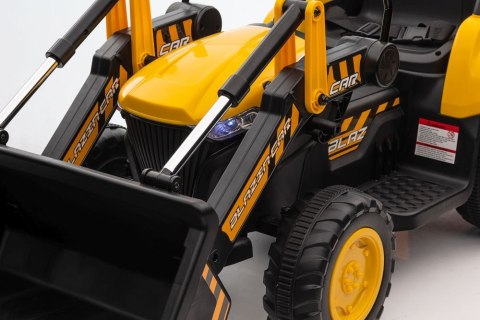 Traktor Na Akumulator Z łyżką BW-X002A Żółty Traktor Na Akumulator Z łyżką BW-X002A Żółty