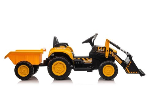 Traktor Na Akumulator Z łyżką BW-X002A Żółty Traktor Na Akumulator Z łyżką BW-X002A Żółty