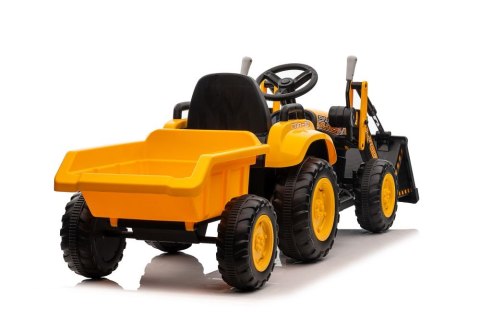 Traktor Na Akumulator Z łyżką BW-X002A Żółty Traktor Na Akumulator Z łyżką BW-X002A Żółty