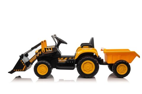 Traktor Na Akumulator Z łyżką BW-X002A Żółty Traktor Na Akumulator Z łyżką BW-X002A Żółty