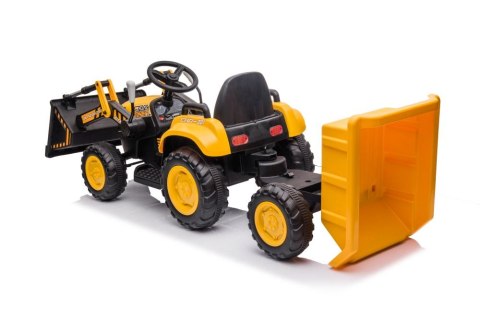Traktor Na Akumulator Z łyżką BW-X002A Żółty Traktor Na Akumulator Z łyżką BW-X002A Żółty