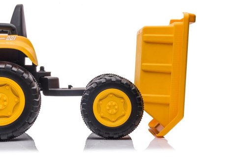 Traktor Na Akumulator Z łyżką BW-X002A Żółty Traktor Na Akumulator Z łyżką BW-X002A Żółty