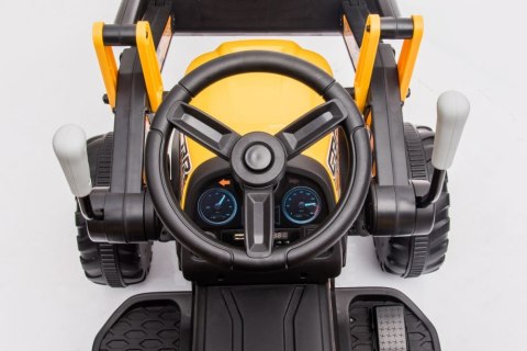Traktor Na Akumulator Z łyżką BW-X002A Żółty Traktor Na Akumulator Z łyżką BW-X002A Żółty