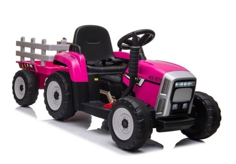Traktor na Akumulator z Przyczepą XMX611 Różowy Traktor na Akumulator z Przyczepą XMX611 Różowy