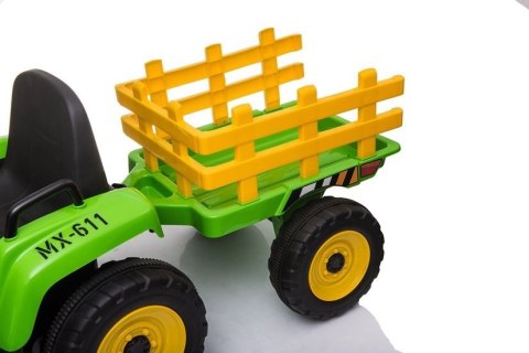 Traktor na Akumulator z Przyczepą XMX611 Zielony Traktor na Akumulator z Przyczepą XMX611 Zielony