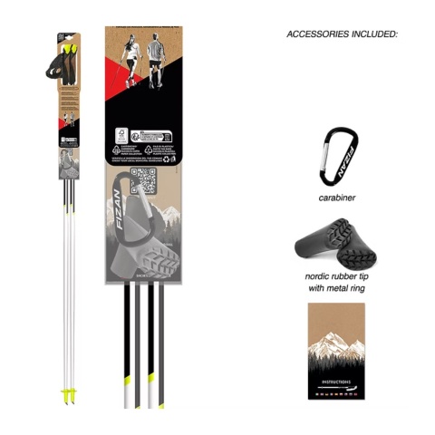 Kije Nordic Walking FIZAN CARBON RACE - 80% Carbonu